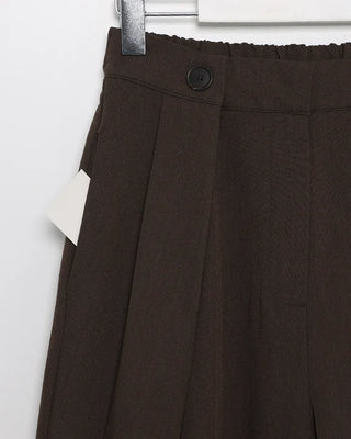 (Unisex) Wrap-design wide-leg slacks