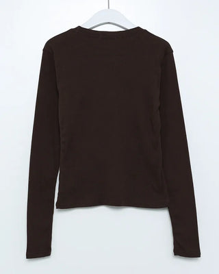 Cotton Basic Long Sleeve T-Shirt