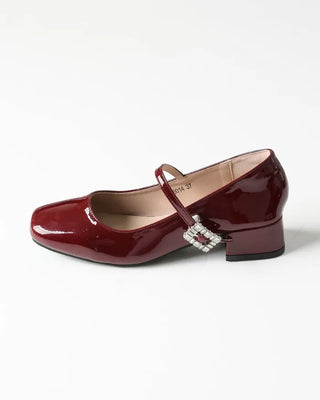 Mary Jane Cubic Loafers