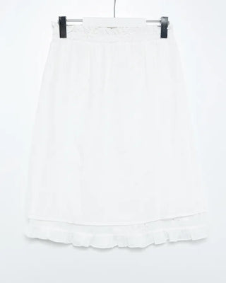Punching Jacquard Flower Easy Skirt