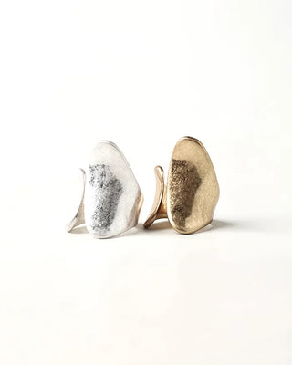 Matte Metal Curved Ring
