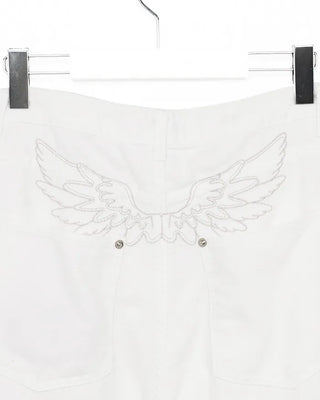 Hip Wing Stitch Summer Balloon Cotton Pants