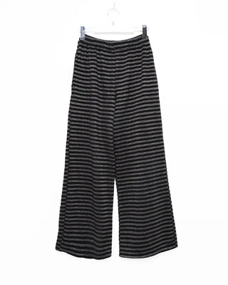Striped elastic waist pants