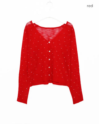 See-through polka dot summer cardigan