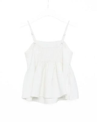 Pintuck bustier and slacks set