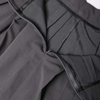 A-line wrinkled long skirt