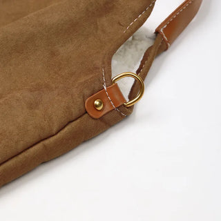 Sheepskin tote bag
