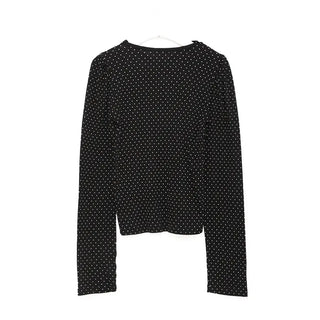 Dot strap long-sleeved T-shirt