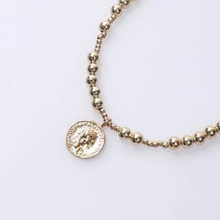 Coin Charm Layered Necklace