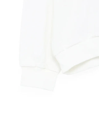Sailor collar slit button sweatshirt
