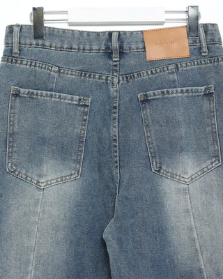 Washed Curved Denim