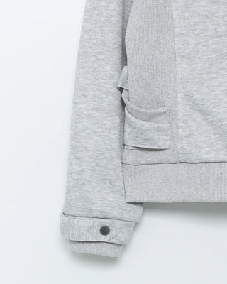 High-neck zip-up jacket