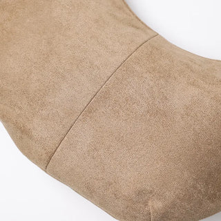 Suede Round Shoulder Bag