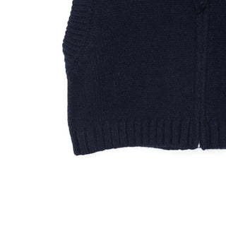 Zip-up knit vest