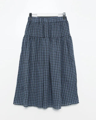 Vintage check midi skirt