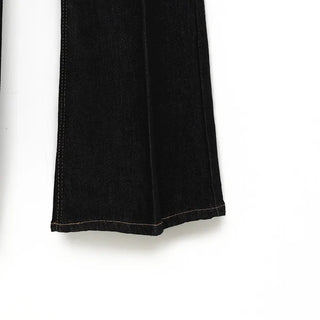 Center bootcut denim pants