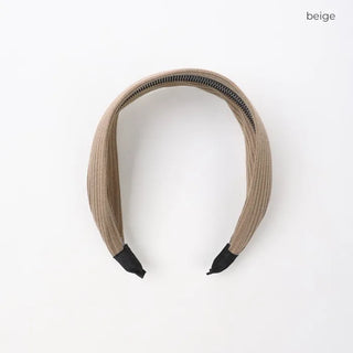 Knitted ribbed headband
