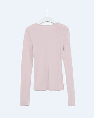 Henley Neck Button Long Sleeve Shirt