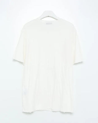 Cut-off point short-sleeved T-shirt