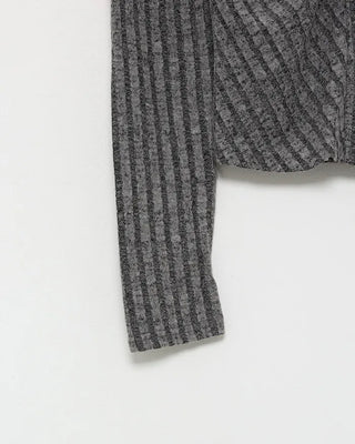 Slim Rib Shirring Cardigan