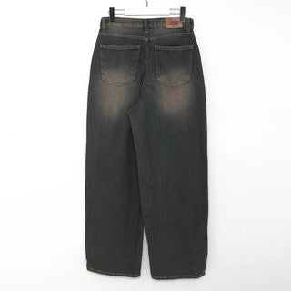 Vintage wide-leg denim pants
