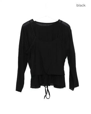 Camisole & Frill Blouse Set