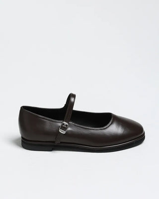 Round-toe Mary Jane flat shoes