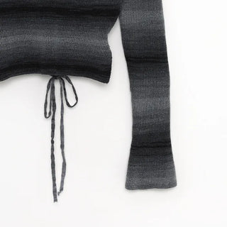 Back Ribbon Gradient Knit
