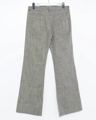 Slash-seam low-waist pants