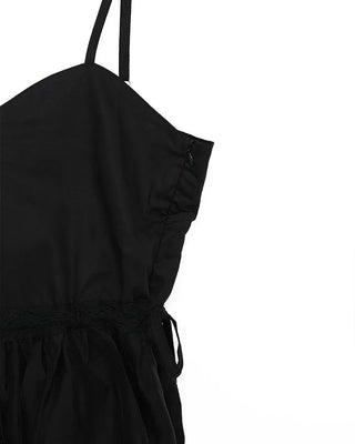 Shirred strap camisole blouse