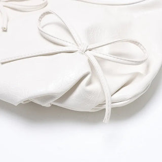 Ribbon Shirring Shoulder Bag