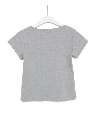 Boat neck crop short-sleeve t-shirt