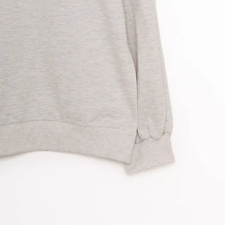 Off-shoulder sweatshirt