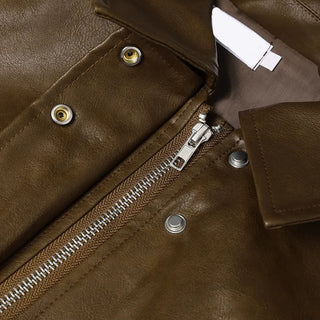 Vintage Wash Leather Jacket