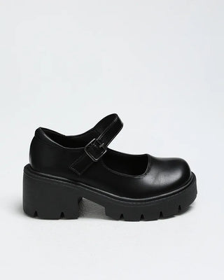 Buckle-type loafers