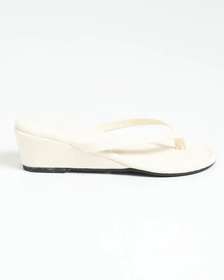 Wedge heel thong sandals