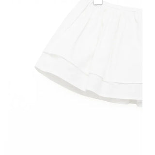 Frilled layered wrap skirt
