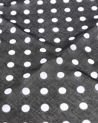 Simple polka dot cotton scarf