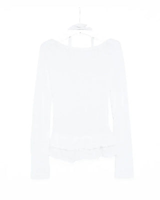 (Set) Lace Tiered Scarf T-Shirt