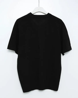 Linen V-neck short-sleeved knit