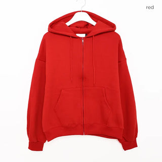 (Unisex) Washable Hooded Zip-Up