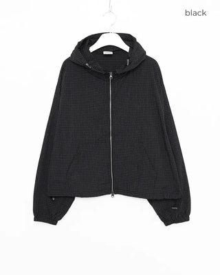 Crop Windbreaker Hoodie