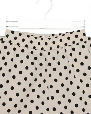 Patterned elastic waist shorts