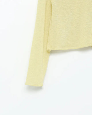 Cut-off hem viscose summer cardigan