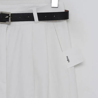 Belted trousers