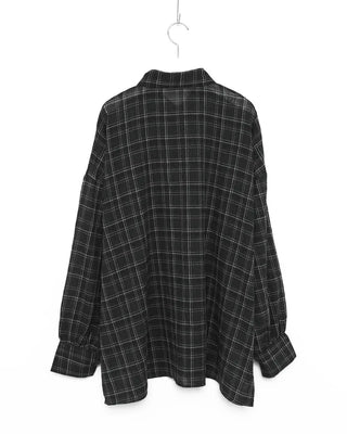 Linen check shirt
