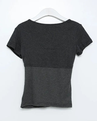 Bolero cardigan & layered T-shirt set