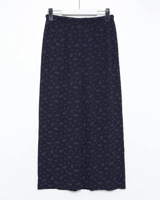 Waist String Flower Long Skirt