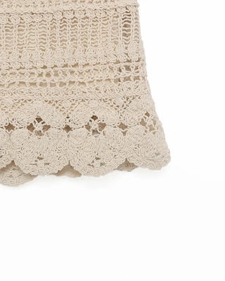 Crochet mini skirt