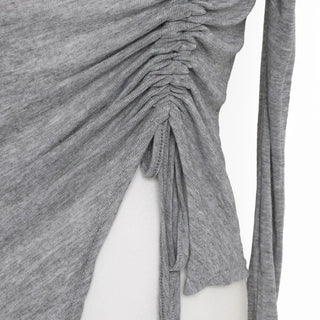 Asymmetrical Shirring T-Shirt